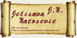 Jelisava Matošević vizit kartica